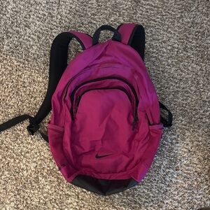Nike Fuchsia Backpack with Black Details